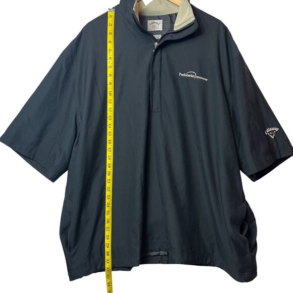 Callaway Golf Brushed Microfiber Pullover Jacket XXL Black Presbyterian Healthca - Picture 10 of 12